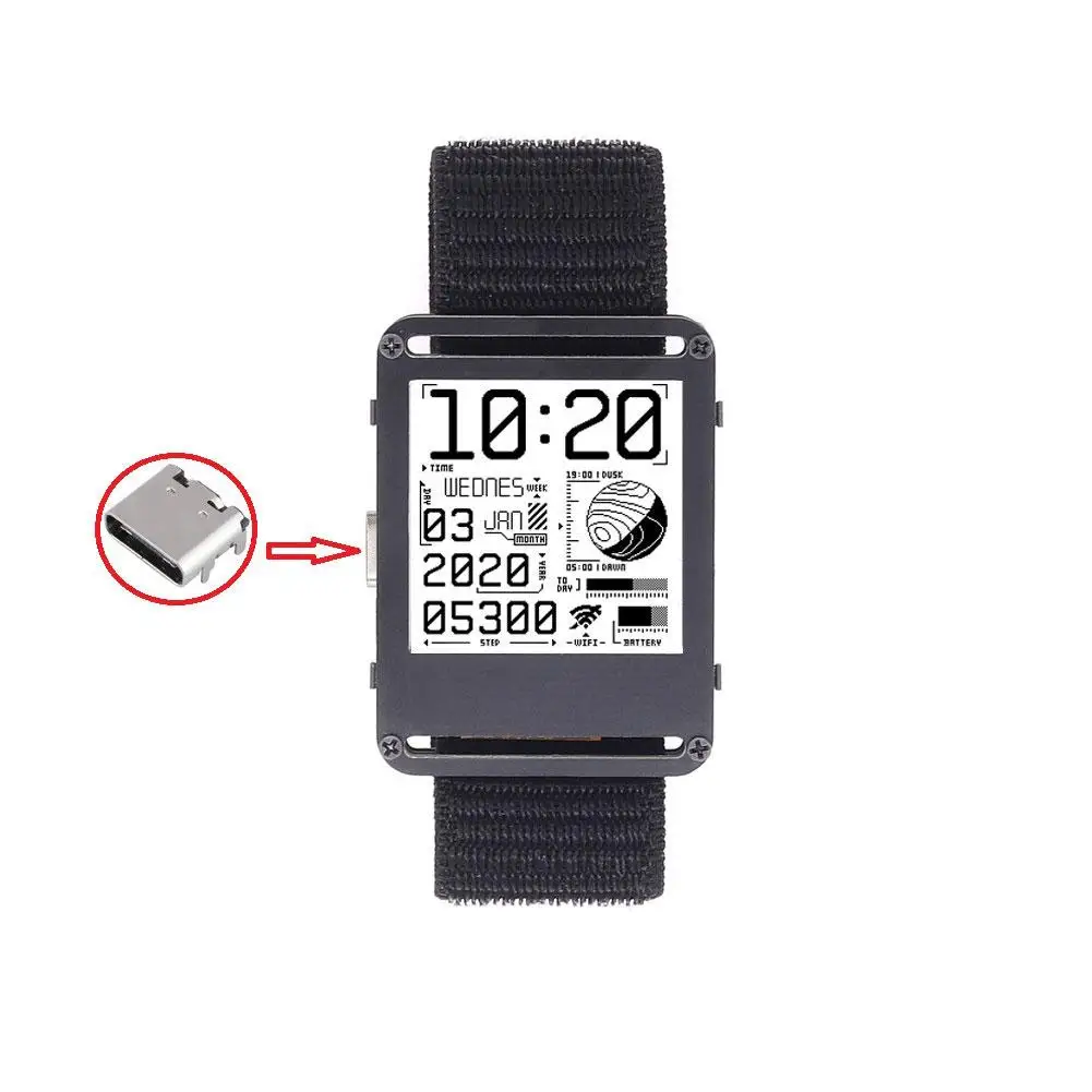 ESP32 Open Source V2.0 Gift E-ink Display Smart Watch Screen Electronic Ultra-low Watch 2025 Power Smart 200x200 Display W5G1
ESP32 Open Source V2.0 Gift E-ink Display Smart Watch Screen Electronic Ultra-low Watch 2025 Power Smart 200x200 Display W5G1