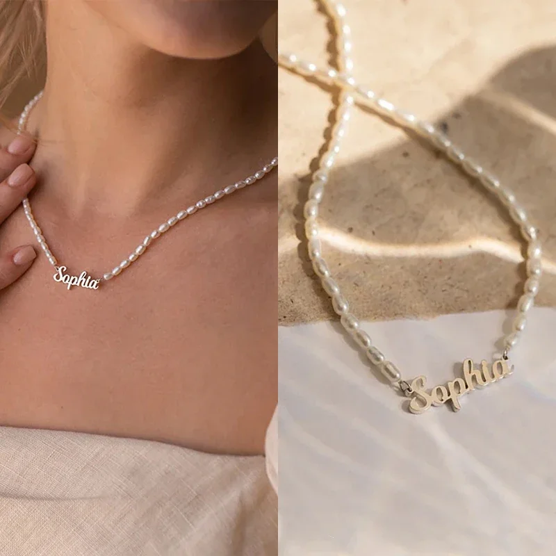 Custom Name Letters Imitation Pearl Chain Necklace for Women Girls Stainless Steel Personalized Jewelry Gifts Choker Necklaces
Custom Name Letters Imitation Pearl Chain Necklace for Women Girls Stainless Steel Personalized Jewelry Gifts Choker Necklaces