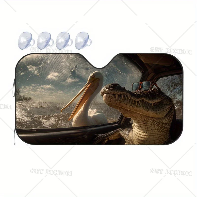 Забавные животные крокодил автомобиль Sunsha подходят для солнцезащитного экрана с защитой от ультрафиолета для транспортных средств, необычные модные очки-дизайн
Забавные животные крокодил автомобиль Sunsha подходят для солнцезащитного экрана с защитой от ультрафиолета для транспортных средств, необычные модные очки-дизайн