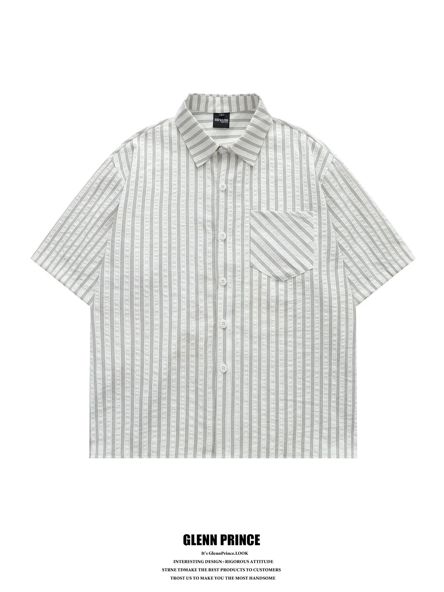 GPstudio American Style Summer New Men's Casual Thin Short Sleeve Striped Shirt Comfortable Polyester Fiber Commute Shirt
GPstudio American Style Summer New Men's Casual Thin Short Sleeve Striped Shirt Comfortable Polyester Fiber Commute Shirt