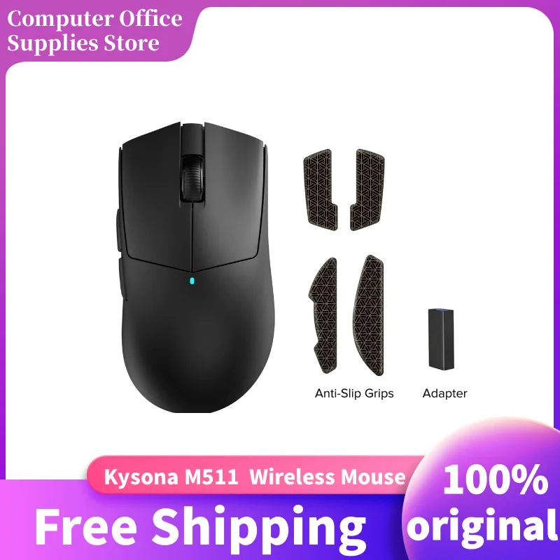 Kysona M511 Wireless Bluetooth Three-mode Link Mouse PAW3395 26KDPI Human Sports Low Latency Cable Gaming Mouse Accessories
Kysona M511 Wireless Bluetooth Three-mode Link Mouse PAW3395 26KDPI Human Sports Low Latency Cable Gaming Mouse Accessories