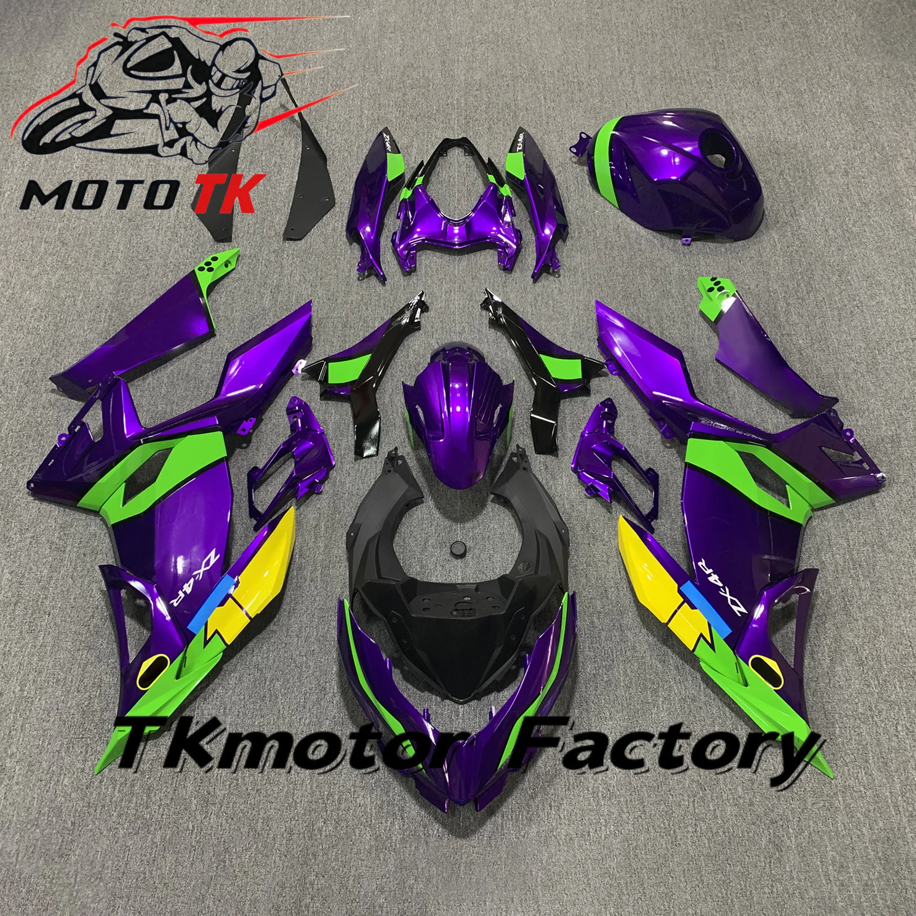 Molded Plastic Firm Fairing kit For Kawasaki Ninja400 2019-2021 2023 Motorcycle Bodywork fairing Full fairing kit
Molded Plastic Firm Fairing kit For Kawasaki Ninja400 2019-2021 2023 Motorcycle Bodywork fairing Full fairing kit