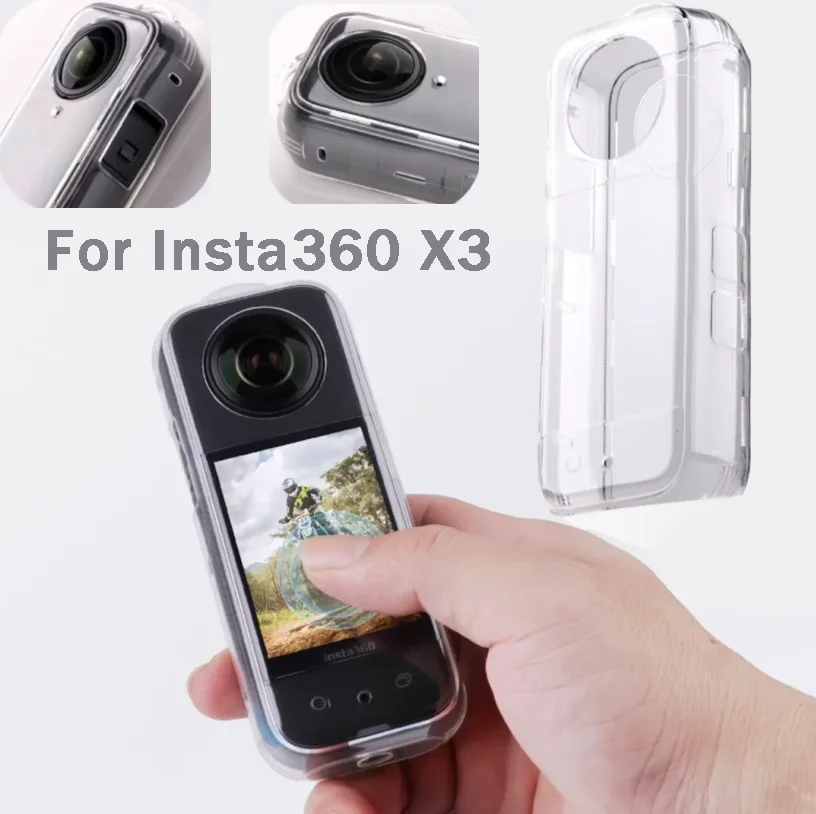 Insta360 X3 TPU Protective Soft Case with Airbag Anti-drop Anti-Scratch All-around Protector Cover For Insta 360 X 3 Accessories
Insta360 X3 TPU Protective Soft Case with Airbag Anti-drop Anti-Scratch All-around Protector Cover For Insta 360 X 3 Accessories
