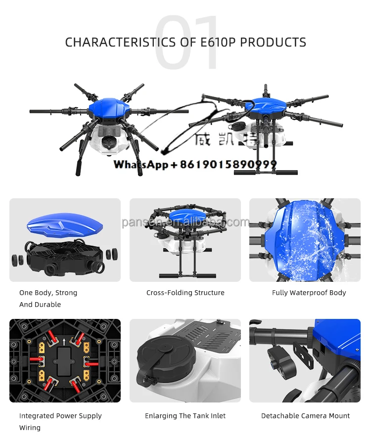 Best Selling EFT E610p Agriculture Drone Hardware Package Plastic Material RTK Motor Set Match without Batteries Spreader System
Best Selling EFT E610p Agriculture Drone Hardware Package Plastic Material RTK Motor Set Match without Batteries Spreader System