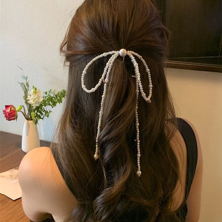 2024 New Beaded Bow Hair Clips Stick Half Up Back Head Barrettes Elegant Pearl Hairpin Versatile Chic Headwear Women Gift
2024 New Beaded Bow Hair Clips Stick Half Up Back Head Barrettes Elegant Pearl Hairpin Versatile Chic Headwear Women Gift