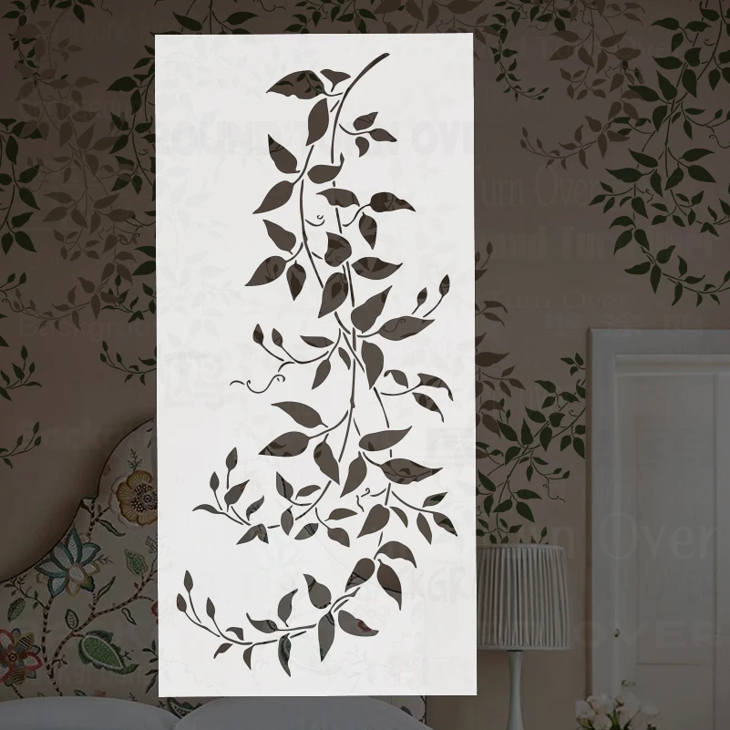 30cm - 106cm Stencil For Plaster Painting Decorative Wall Template Furniture Makers Customize Decors Vine Ivy Branch Leaf S489
30cm - 106cm Stencil For Plaster Painting Decorative Wall Template Furniture Makers Customize Decors Vine Ivy Branch Leaf S489