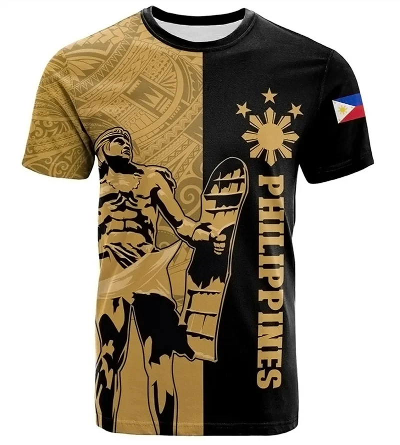 Summer 3D Flag Of Philippines Printed T-shirt For Men The Philippines Coat Of Arms Spiritual Totem Graphic Vintage Men's Clothes
Summer 3D Flag Of Philippines Printed T-shirt For Men The Philippines Coat Of Arms Spiritual Totem Graphic Vintage Men's Clothes