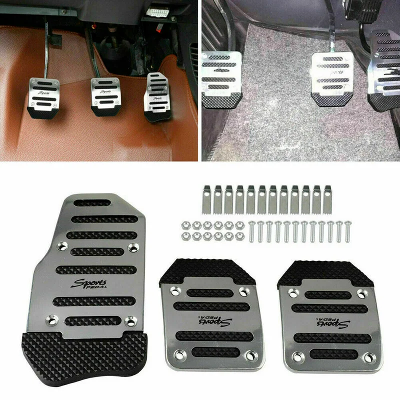 3x Car Manual Transmission Pedal Cover Brake Clutch Accelerator Set Universal Silver Non-slip Car Pedal Pad Cover Interior Decor
3x Car Manual Transmission Pedal Cover Brake Clutch Accelerator Set Universal Silver Non-slip Car Pedal Pad Cover Interior Decor
