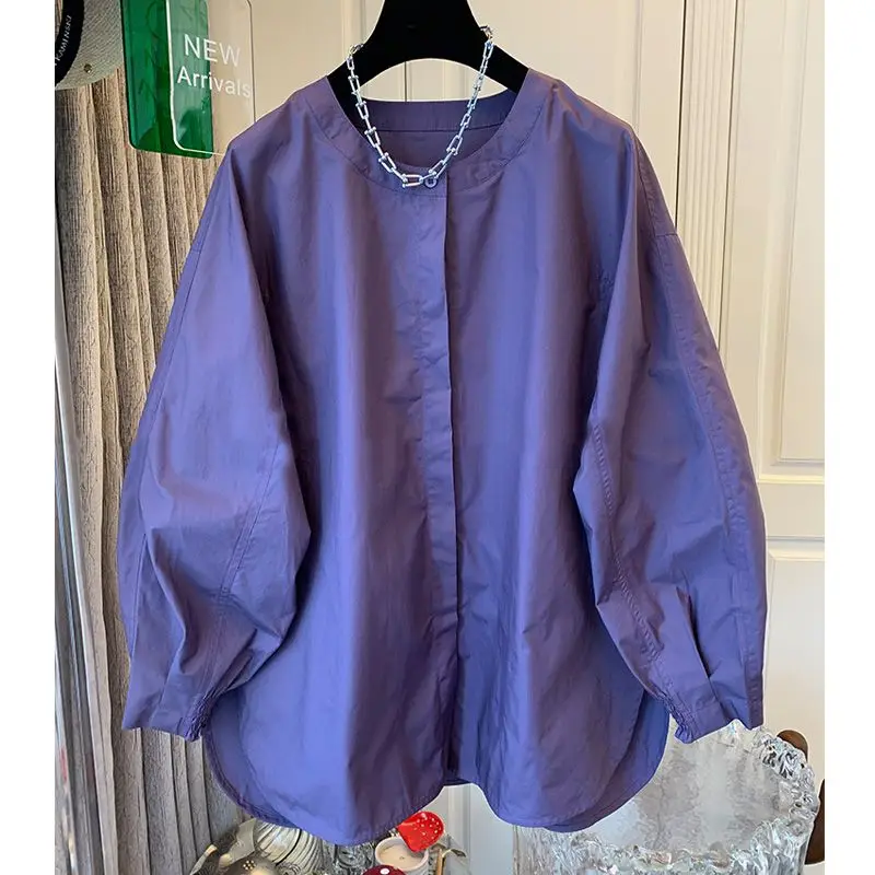 Spring Autumn Purple Long Sve irt Men's plus Size 200 Pou Youthful Slimming Trendy Top Breathable Polyester Fiber
Spring Autumn Purple Long Sve irt Men's plus Size 200 Pou Youthful Slimming Trendy Top Breathable Polyester Fiber