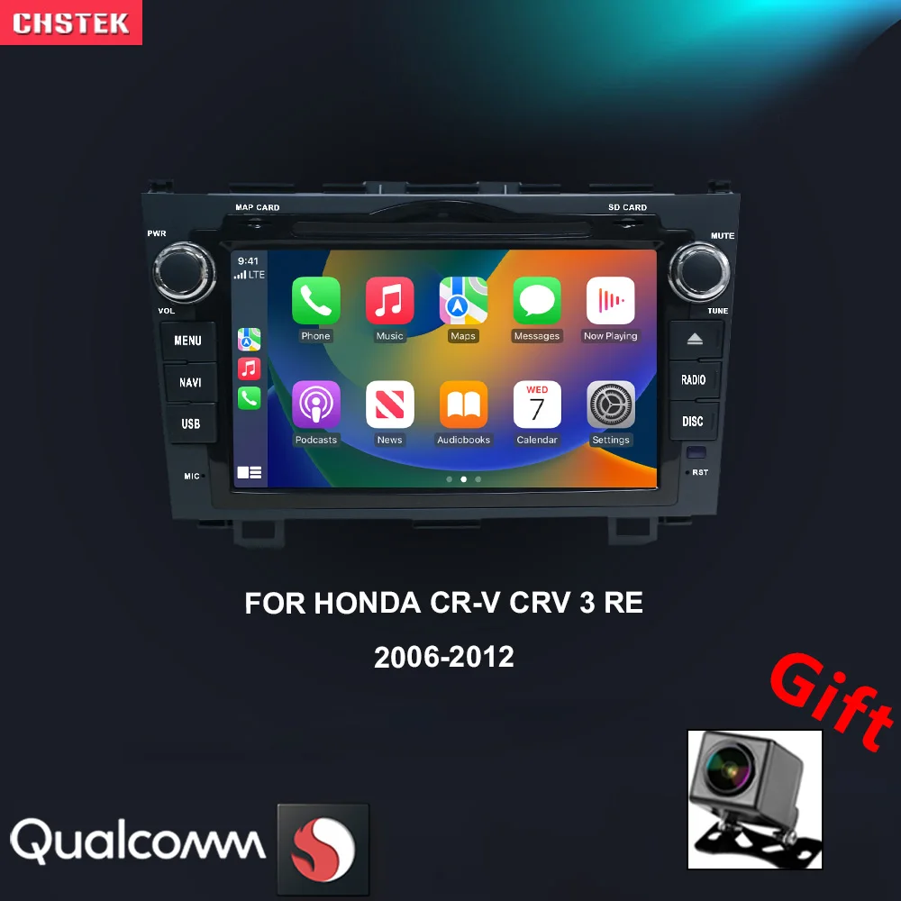CHSTEK Car Radio Carplay Android 13 For Honda CR-V 3 RE CRV 2006-2012 Multimedia Player Bluetooth Navigation WIFI 4G 256G Stereo
CHSTEK Car Radio Carplay Android 13 For Honda CR-V 3 RE CRV 2006-2012 Multimedia Player Bluetooth Navigation WIFI 4G 256G Stereo