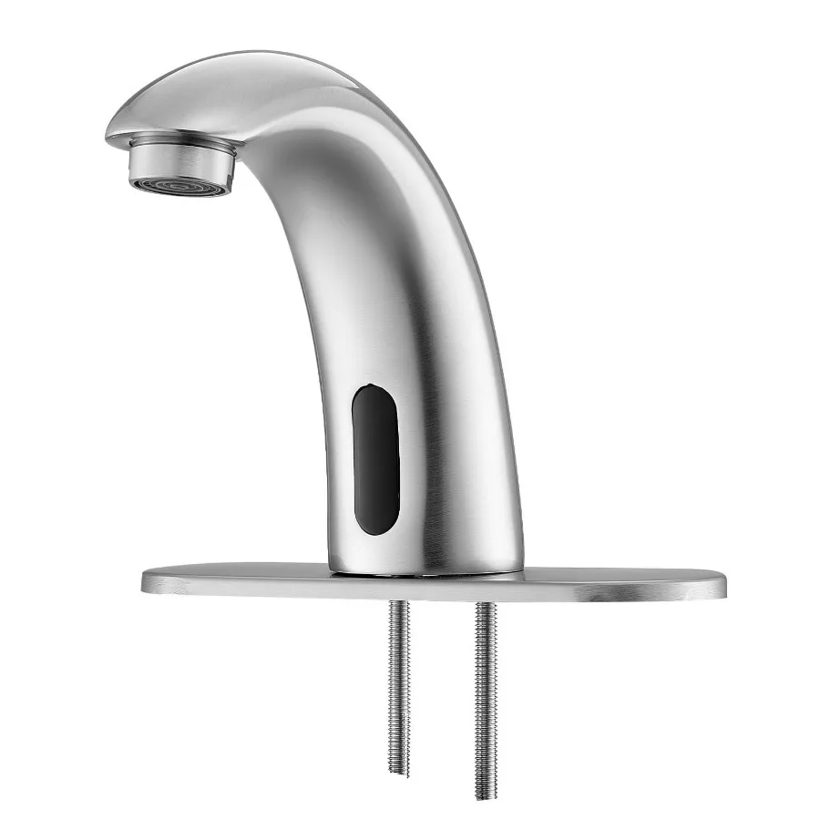 Touchless Bathroom Sink Faucet Automatic Motion Sensor Restroom Faucet with Hole Cover Plate Battery Powered Adjustable Tempera
Touchless Bathroom Sink Faucet Automatic Motion Sensor Restroom Faucet with Hole Cover Plate Battery Powered Adjustable Tempera