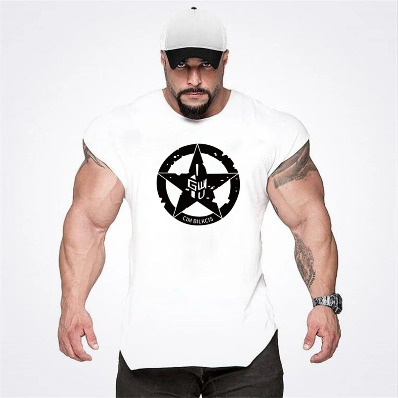 Brand Casual Fashion Clothing Bodybuilding Cotton Gym Tank Tops Men Sleeveless Undershirt Fitness Stringer Muscle Workout Vest
Brand Casual Fashion Clothing Bodybuilding Cotton Gym Tank Tops Men Sleeveless Undershirt Fitness Stringer Muscle Workout Vest