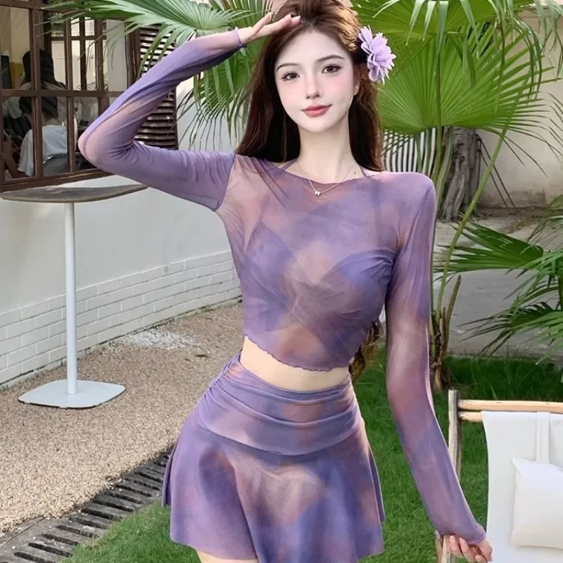 Swimsuit Hot Selling Skirt Style Three Piece Set with Small Chest Gathering Vacation High-end Feeling Hot Spring Swimming Suit
Swimsuit Hot Selling Skirt Style Three Piece Set with Small Chest Gathering Vacation High-end Feeling Hot Spring Swimming Suit