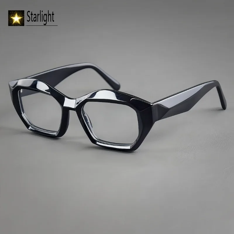 Оправа для очков мужская из толстого черного ацетата, 2026, нестандартная форма, для чтения, уникальные очки, для зрения, мужские, 145 мм
Оправа для очков мужская из толстого черного ацетата, 2026, нестандартная форма, для чтения, уникальные очки, для зрения, мужские, 145 мм