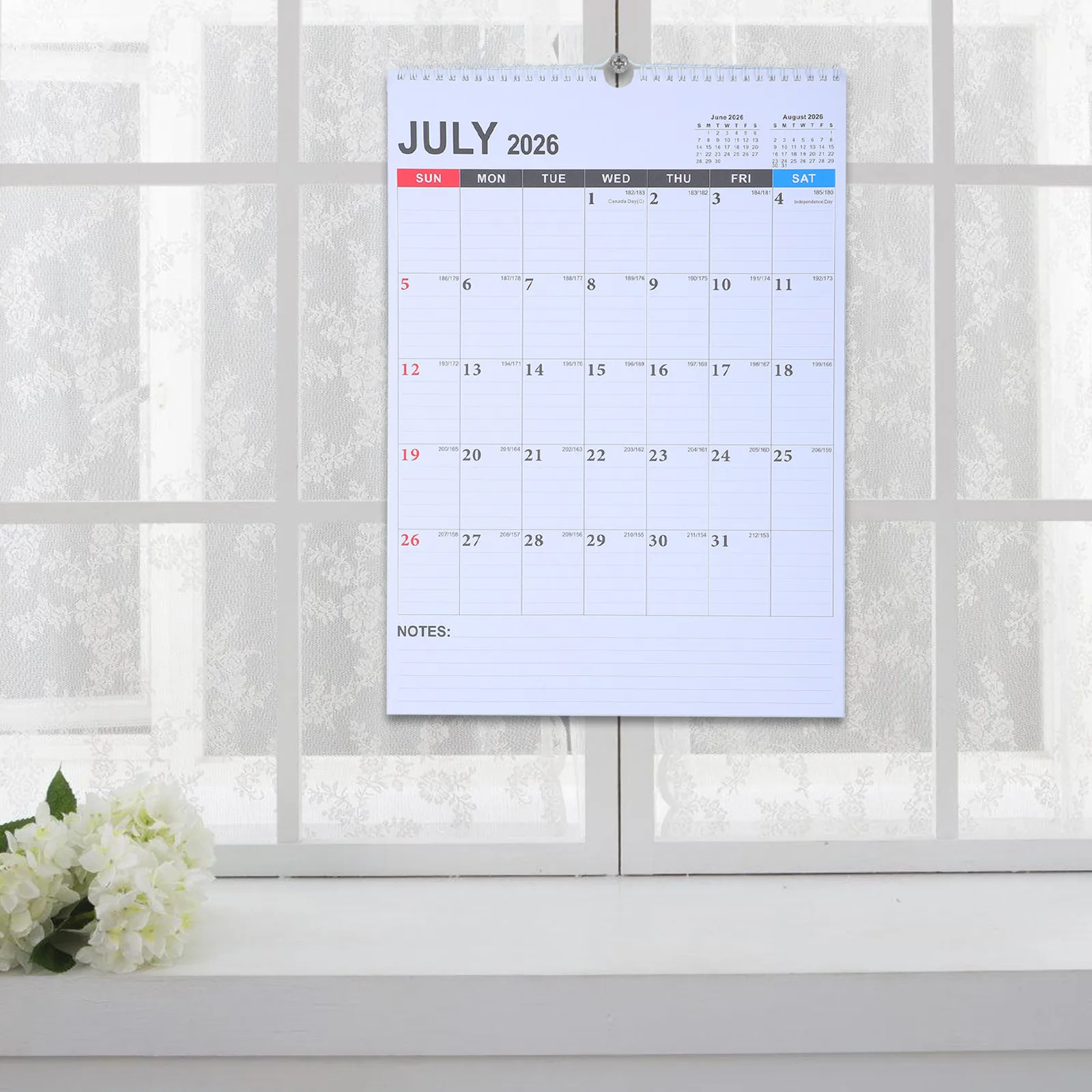 Wall Calendar 2026-2027 Large Vertical Hanging Calendar July 2026 to December 2027 Spiral Bound Monthly Planner Scheduler Office
Wall Calendar 2026-2027 Large Vertical Hanging Calendar July 2026 to December 2027 Spiral Bound Monthly Planner Scheduler Office