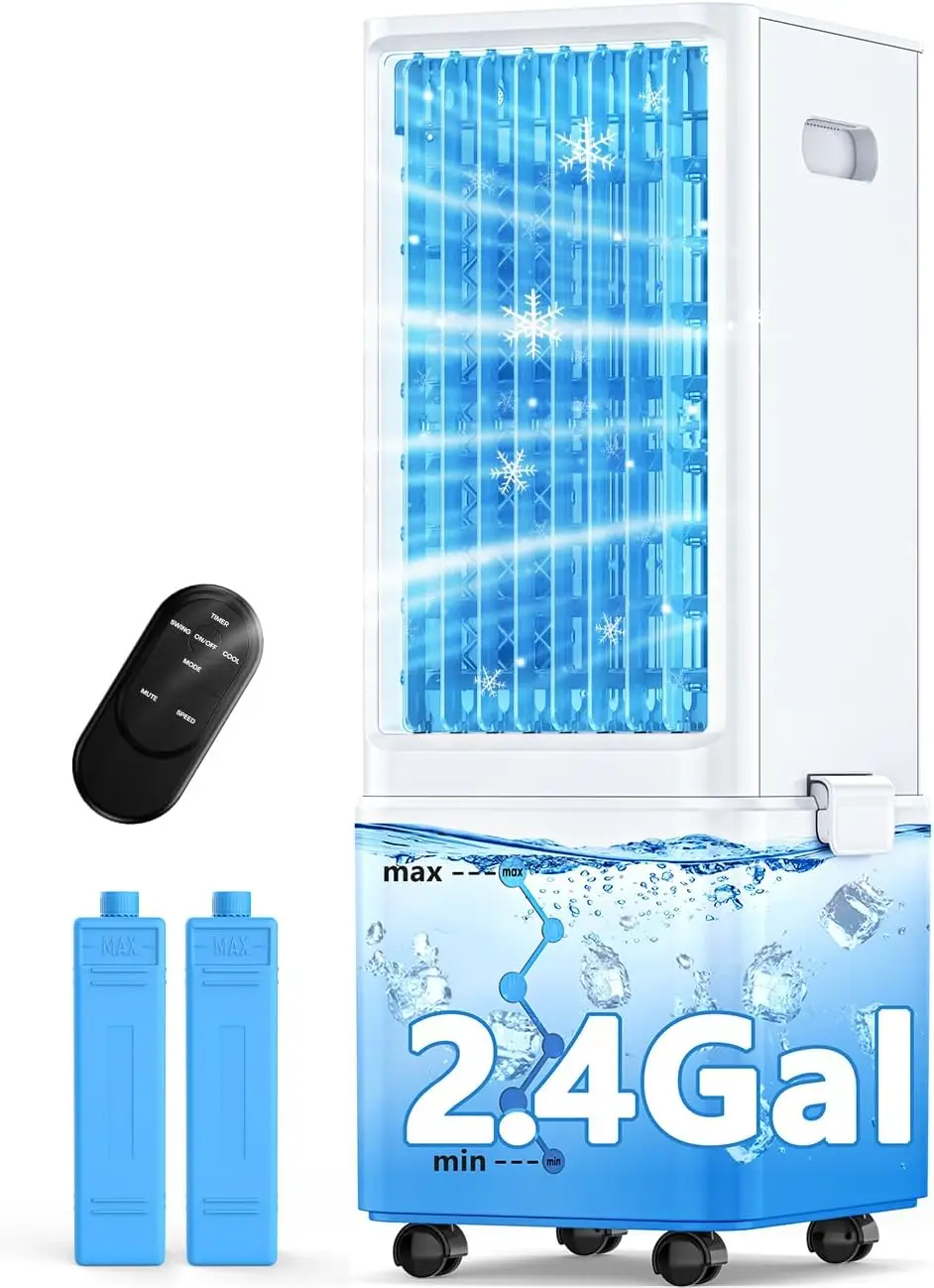 Windowless air conditioner, featuring 4 modes and 3 wind speeds, without water alarm function, with a 2.4-gallon water tank that can provide 20 hours of cooling.
Windowless air conditioner, featuring 4 modes and 3 wind speeds, without water alarm function, with a 2.4-gallon water tank that can provide 20 hours of cooling.