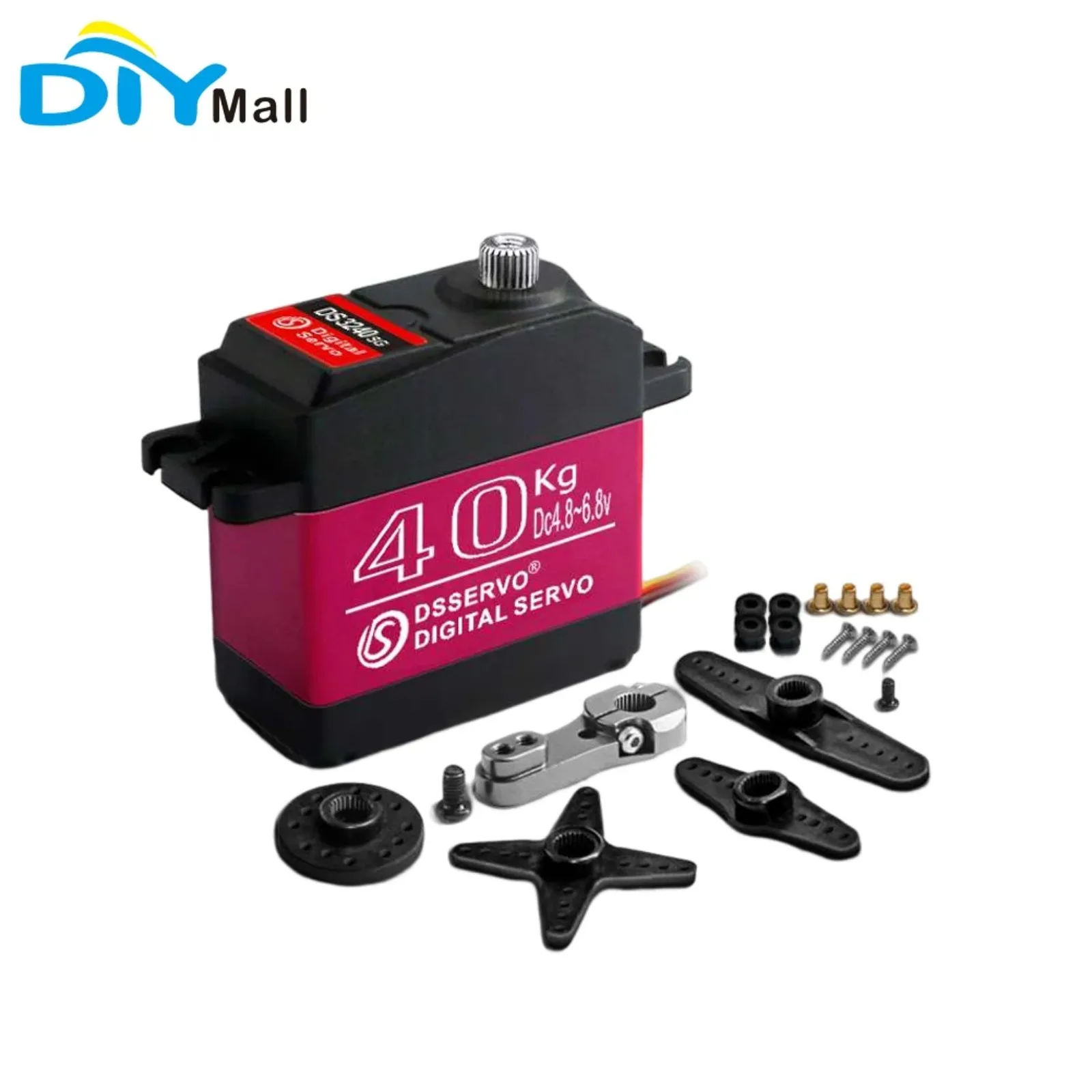 DS3240 40KG High Torque Digital Servo IP66 Waterproof with 25T Metal Arm for 1/8 1/10 RC Cars
DS3240 40KG High Torque Digital Servo IP66 Waterproof with 25T Metal Arm for 1/8 1/10 RC Cars