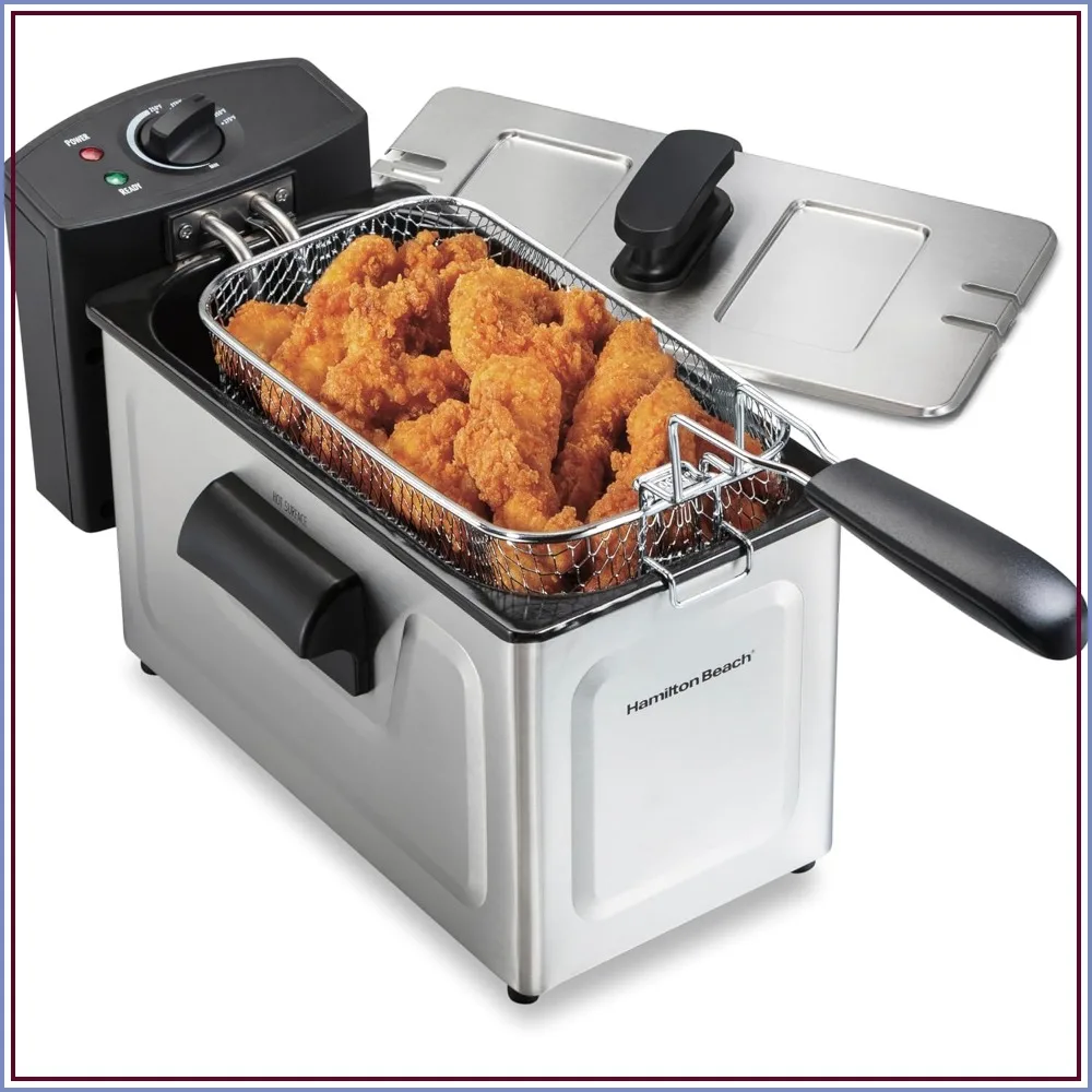 1500W 3L Electric Deep Fryer with Basket, Fast & Even Frying, Easy Clean, Magnetic Cord
1500W 3L Electric Deep Fryer with Basket, Fast & Even Frying, Easy Clean, Magnetic Cord