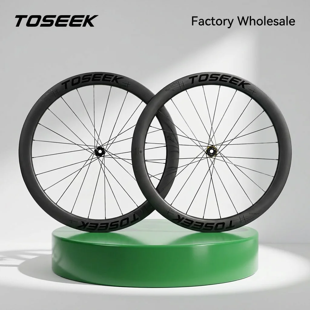 700C Carbon Wheelset 38/50/58mm Rim Depth 12mm X 100mm Front / 12mm X 142mm Rear Thru Axle Disc Brake Aero Lightweight
700C Carbon Wheelset 38/50/58mm Rim Depth 12mm X 100mm Front / 12mm X 142mm Rear Thru Axle Disc Brake Aero Lightweight