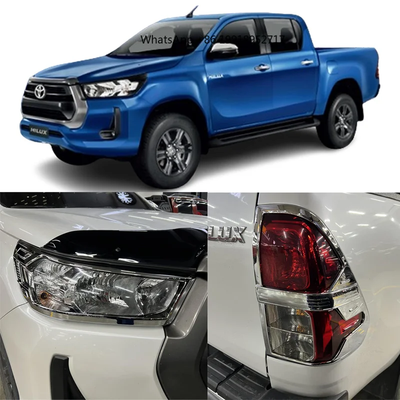 For Hilux 4X2 2021 2022 2023 Head Tail Light Cover Chrome Kits Set of 5 Accessories JJ993
For Hilux 4X2 2021 2022 2023 Head Tail Light Cover Chrome Kits Set of 5 Accessories JJ993