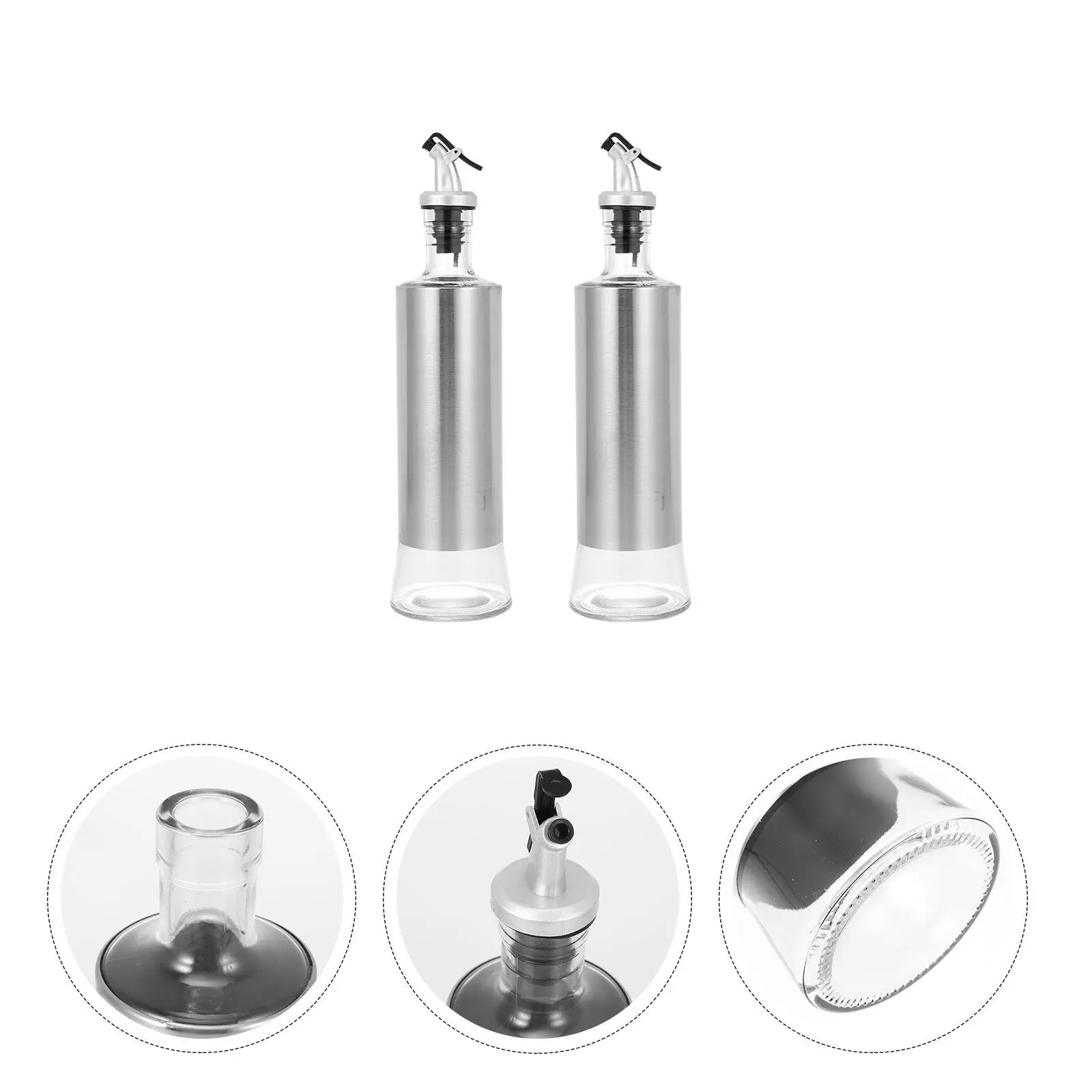 2Pcs Press Type Oil Bottle Kitchen Gadget for Home Restaurant Olive Oil Vinegar Dispenser Practical Storage Container
2Pcs Press Type Oil Bottle Kitchen Gadget for Home Restaurant Olive Oil Vinegar Dispenser Practical Storage Container