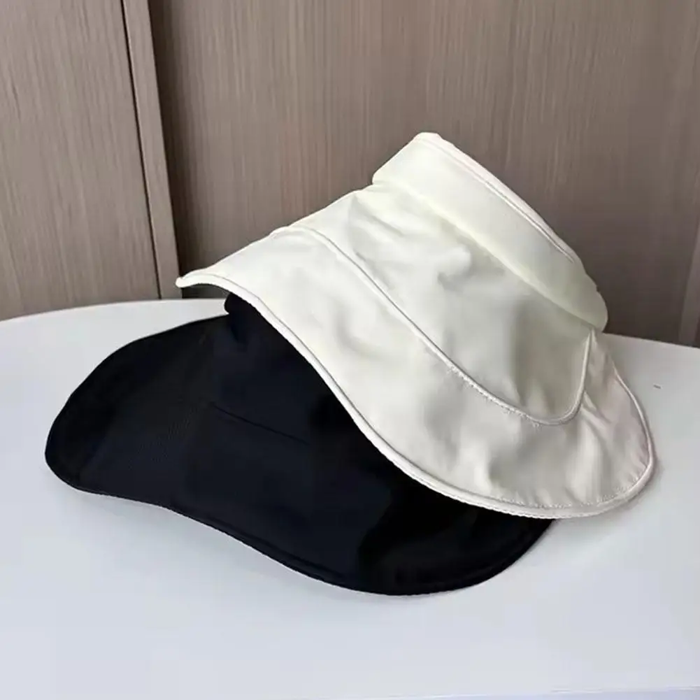 Summer Empty Top Sun Hat for Women Outdoor UV Protection Visors Korean Girl Big Brim Duckbill Cap Foldable Fashion Fisherman Hat
Summer Empty Top Sun Hat for Women Outdoor UV Protection Visors Korean Girl Big Brim Duckbill Cap Foldable Fashion Fisherman Hat