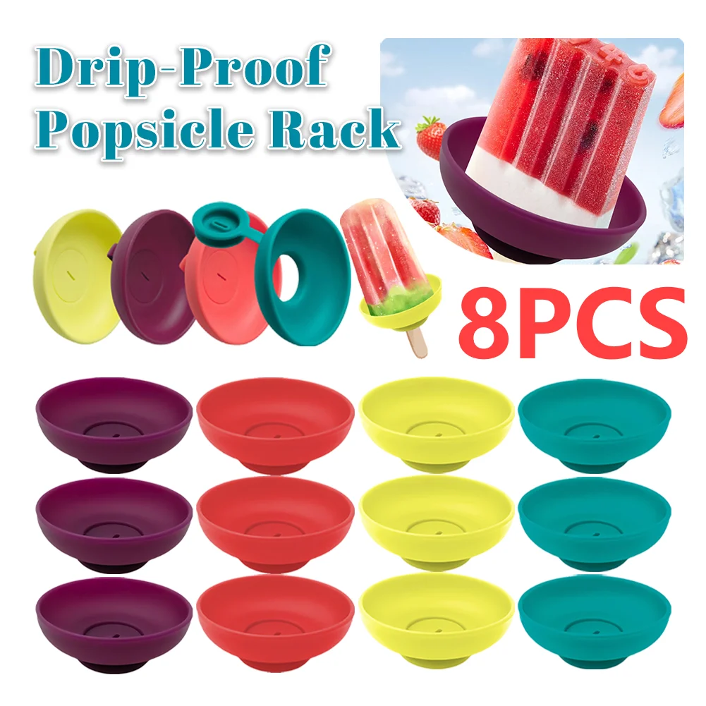 8PCS Drip Free Popsicle Holder Silicone Portable Popsicle Protector Reusable Mess-Free Frozen Treats Holder for Kids Ice Cream
8PCS Drip Free Popsicle Holder Silicone Portable Popsicle Protector Reusable Mess-Free Frozen Treats Holder for Kids Ice Cream