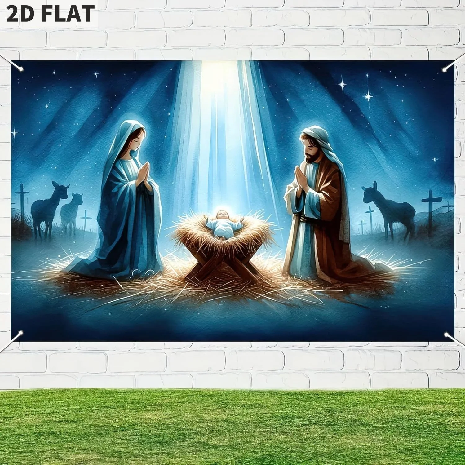 Yard Merry Christmas Nativity Scene Banner Inch Mary Joseph Jesus Banner Photography Backdrop Festive Photo Background
Yard Merry Christmas Nativity Scene Banner Inch Mary Joseph Jesus Banner Photography Backdrop Festive Photo Background