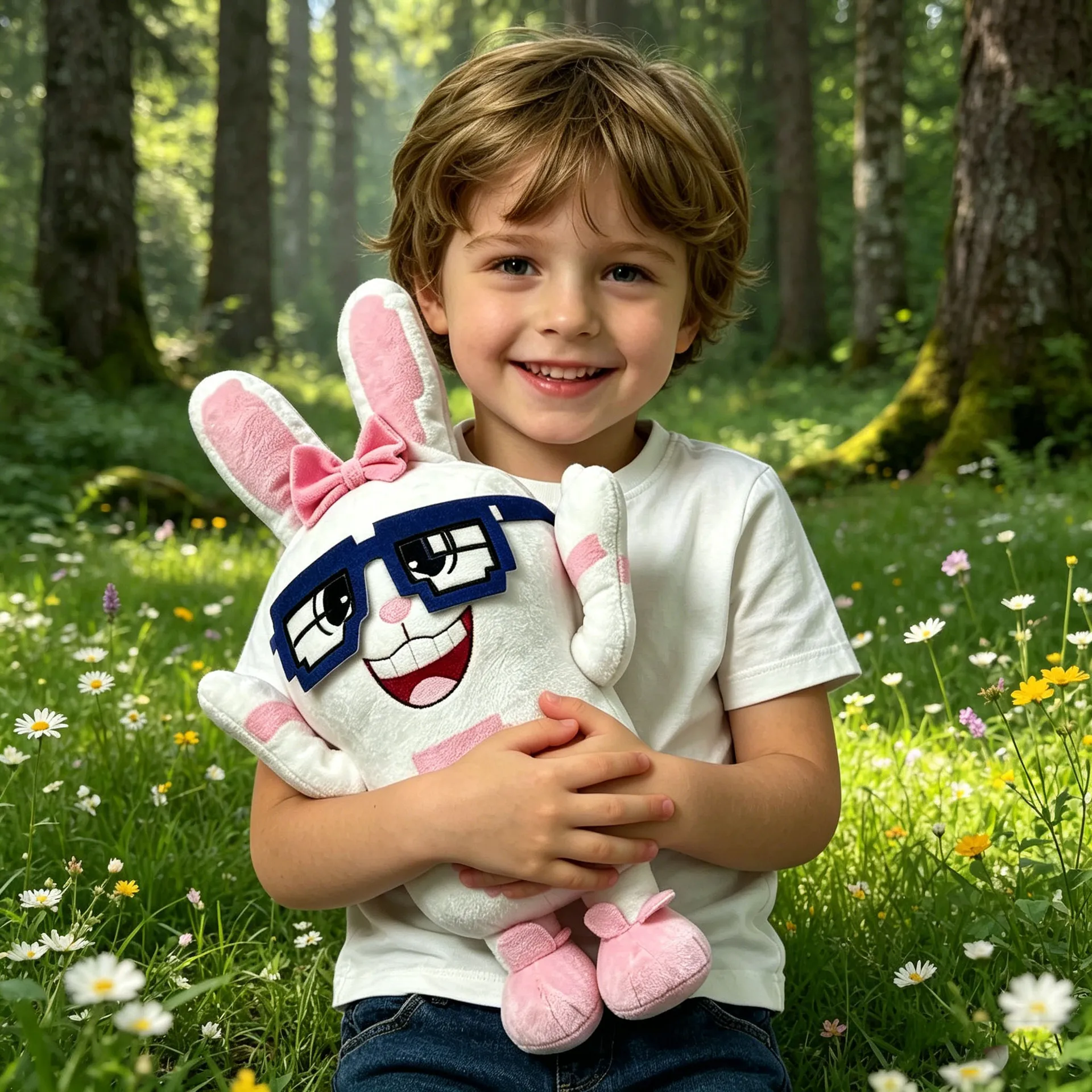 30CM New Boppin Bunny Plushie Soft Stuffed Rabbit Doll With Blue Glasses And Bow For Kids Birthday Gift Game Fan Collectible Toy
30CM New Boppin Bunny Plushie Soft Stuffed Rabbit Doll With Blue Glasses And Bow For Kids Birthday Gift Game Fan Collectible Toy