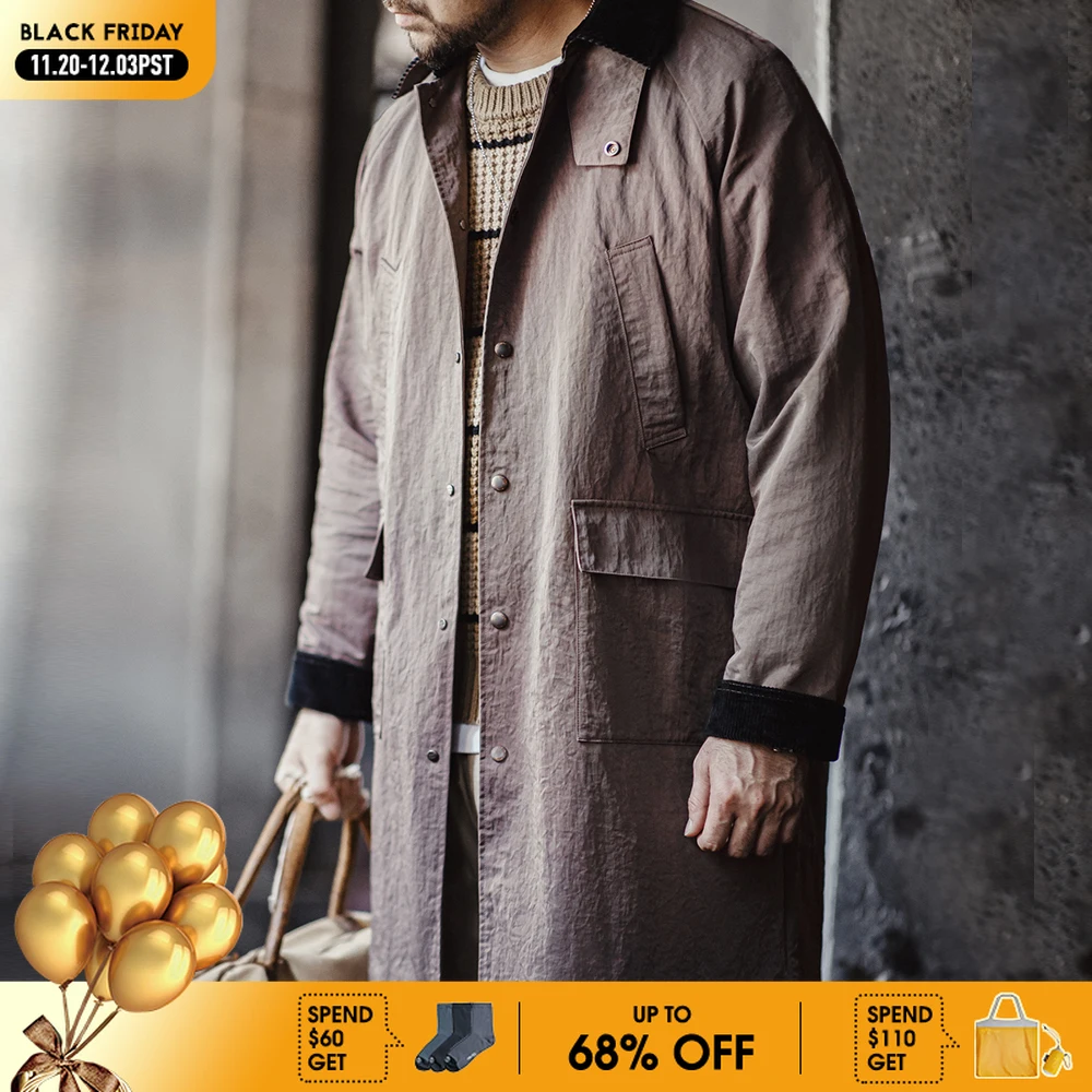 Maden Retro Corduroy Lapel Safari Trench Coat Loose Fit Single-breasted Mid-length Versatile Jacket for Men's Spring and Autumn
Maden Retro Corduroy Lapel Safari Trench Coat Loose Fit Single-breasted Mid-length Versatile Jacket for Men's Spring and Autumn