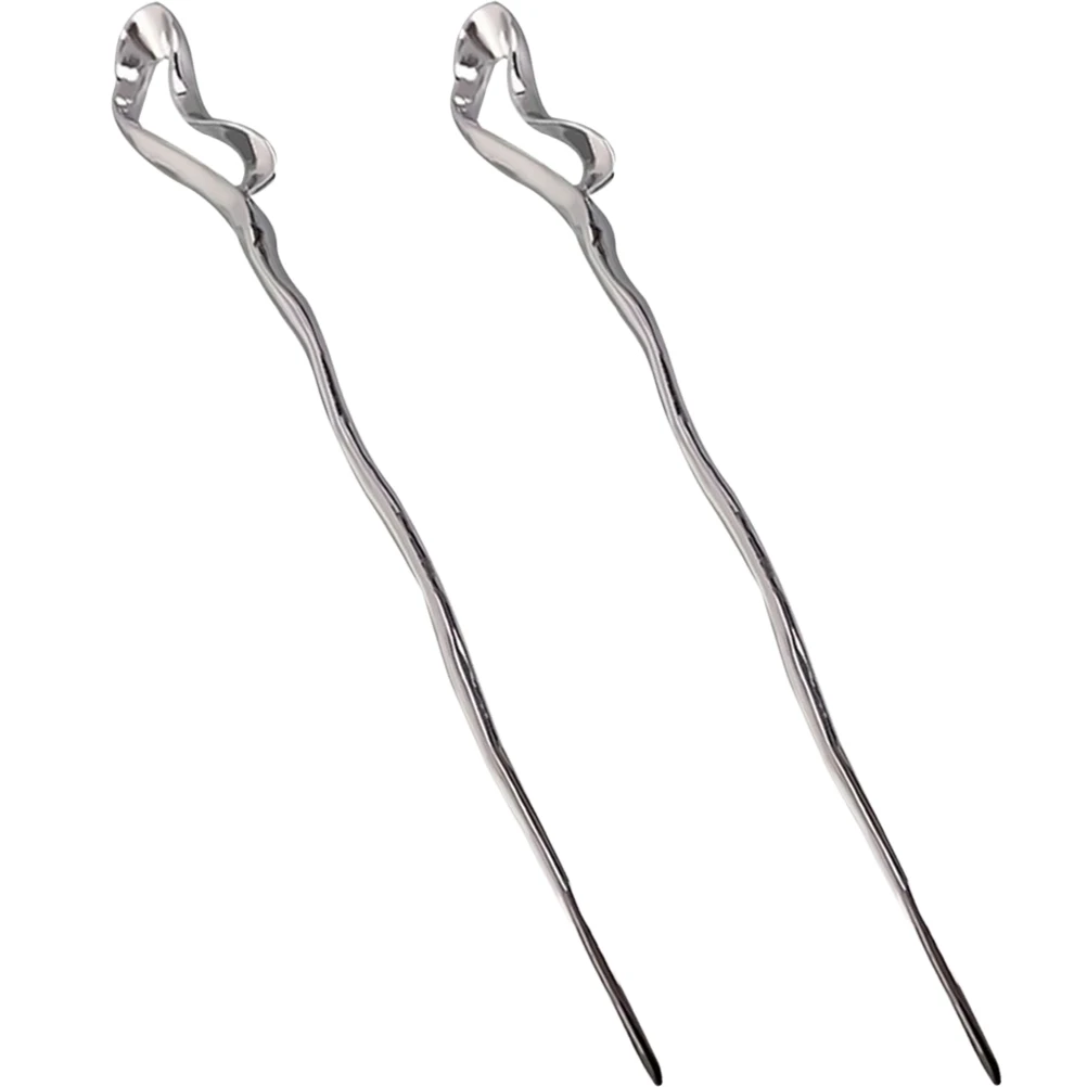 2 Pcs Hair Accessories Women Chopstick Vintage Bride Chinese Fork Hairpin Metal Irregular Bun Decorative Stylish
2 Pcs Hair Accessories Women Chopstick Vintage Bride Chinese Fork Hairpin Metal Irregular Bun Decorative Stylish