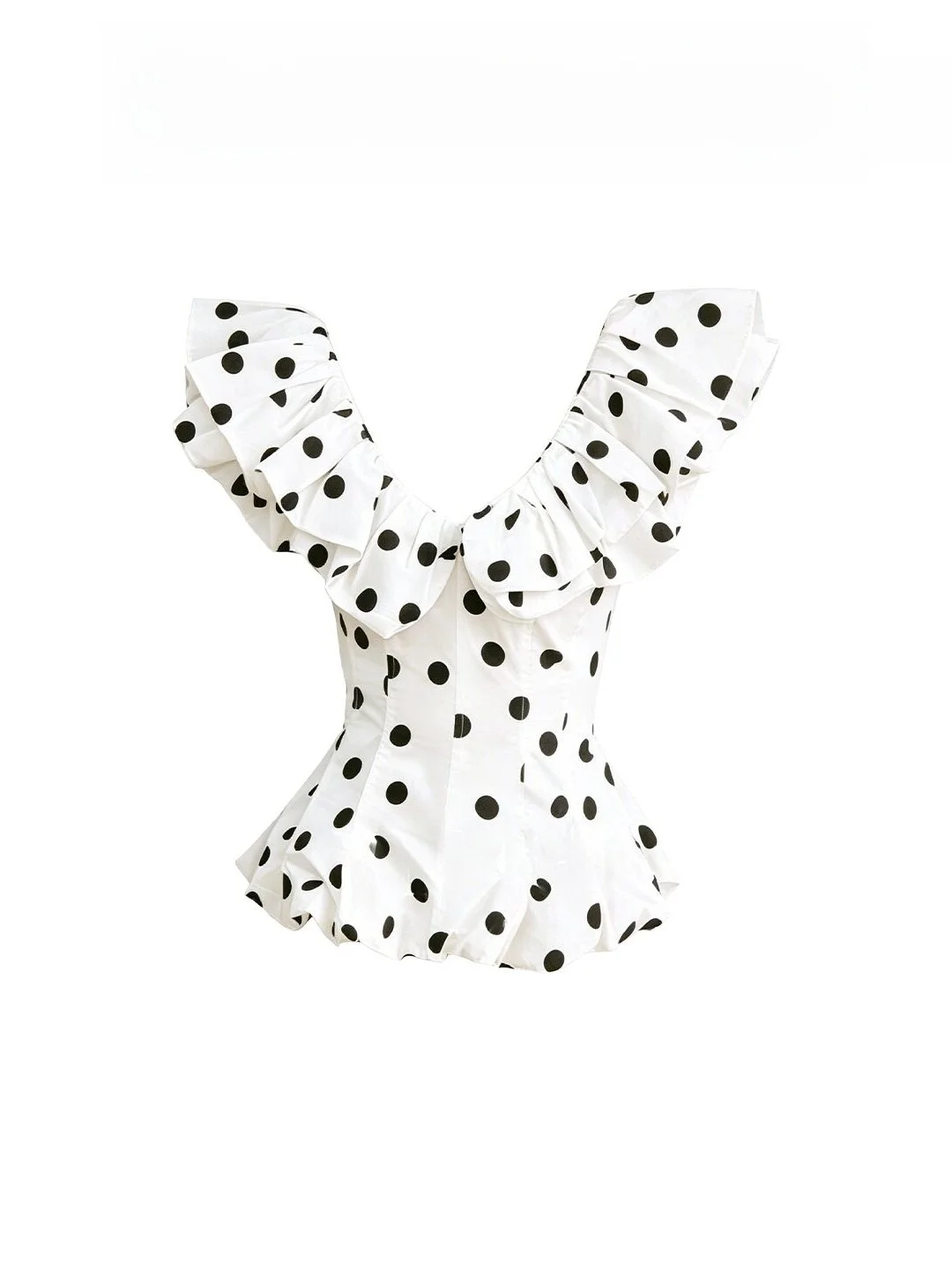 Elegant Polka Dot Shirt Women's Belted Waist Floral Sleeve Fashionable Korean Style Summer Luxury Shirt Mid-Length Sleeve
Elegant Polka Dot Shirt Women's Belted Waist Floral Sleeve Fashionable Korean Style Summer Luxury Shirt Mid-Length Sleeve