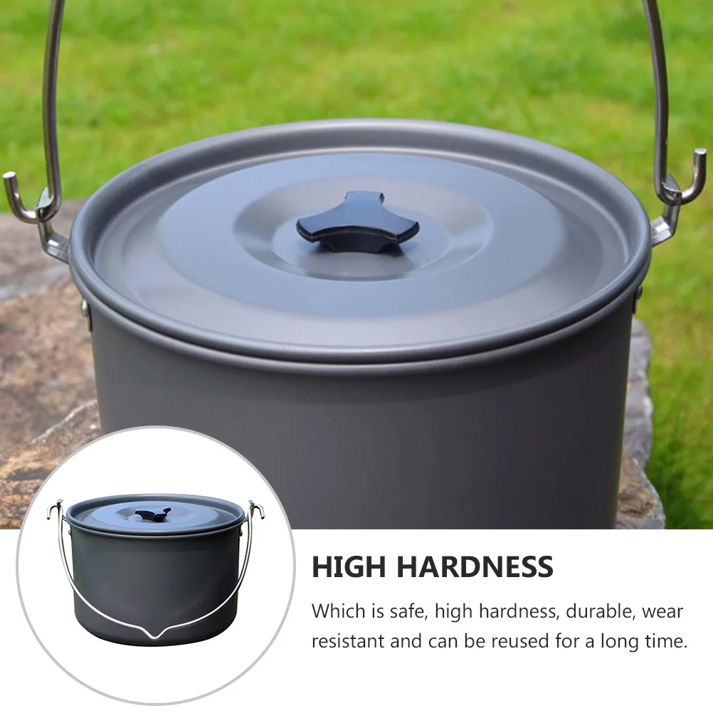 Picnic Hanging Pot Lightweight Camping Cookware Large Capacity Outdoor Cooking Pot For Camping Hiking Outdoor Tableware
Picnic Hanging Pot Lightweight Camping Cookware Large Capacity Outdoor Cooking Pot For Camping Hiking Outdoor Tableware