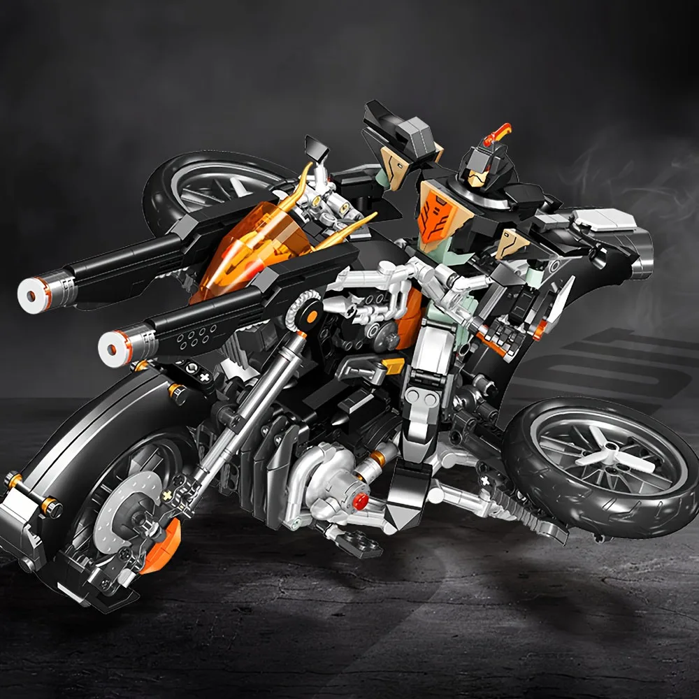 MOC Mecha Robot Model Bricks Construction Gift Motorcycle Building Block Set Two Shapes Cool Look Toy for Children Adults
MOC Mecha Robot Model Bricks Construction Gift Motorcycle Building Block Set Two Shapes Cool Look Toy for Children Adults
