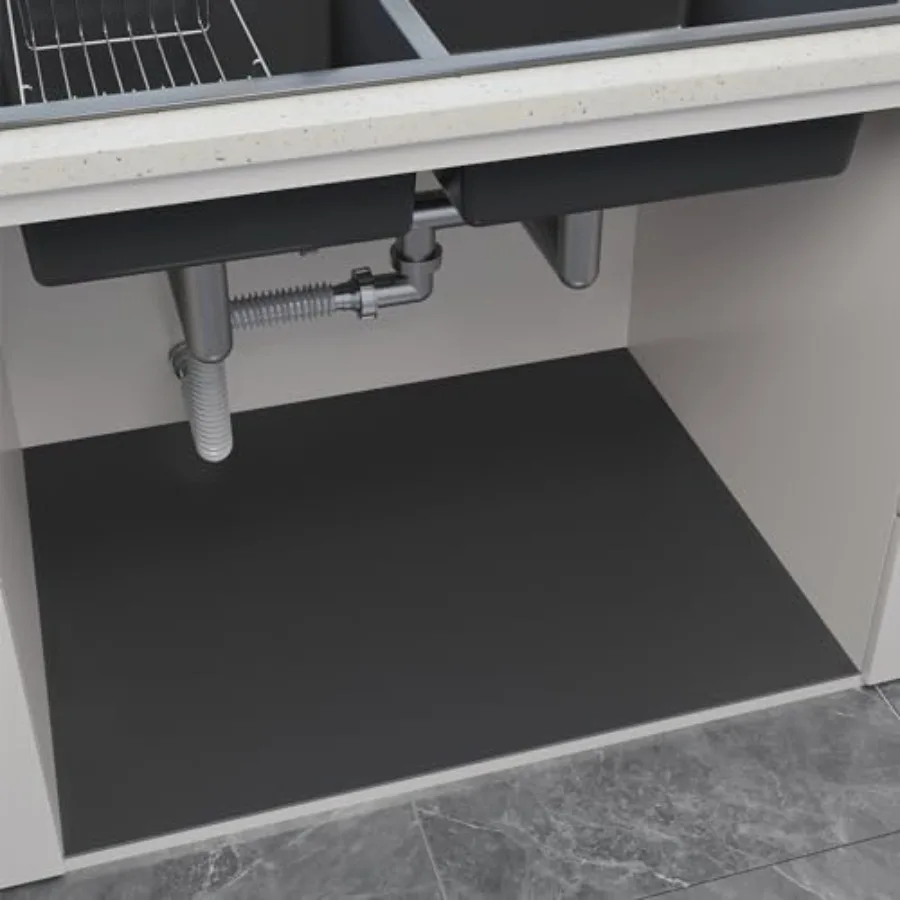 Under Sink Mats-35" x 24" Cut-to-Fit Absorbent Shelf Liner for KitchenandBathroom Cabinets Non-Slip Quick-Dry Cabinet Liner for
Under Sink Mats-35" x 24" Cut-to-Fit Absorbent Shelf Liner for KitchenandBathroom Cabinets Non-Slip Quick-Dry Cabinet Liner for
