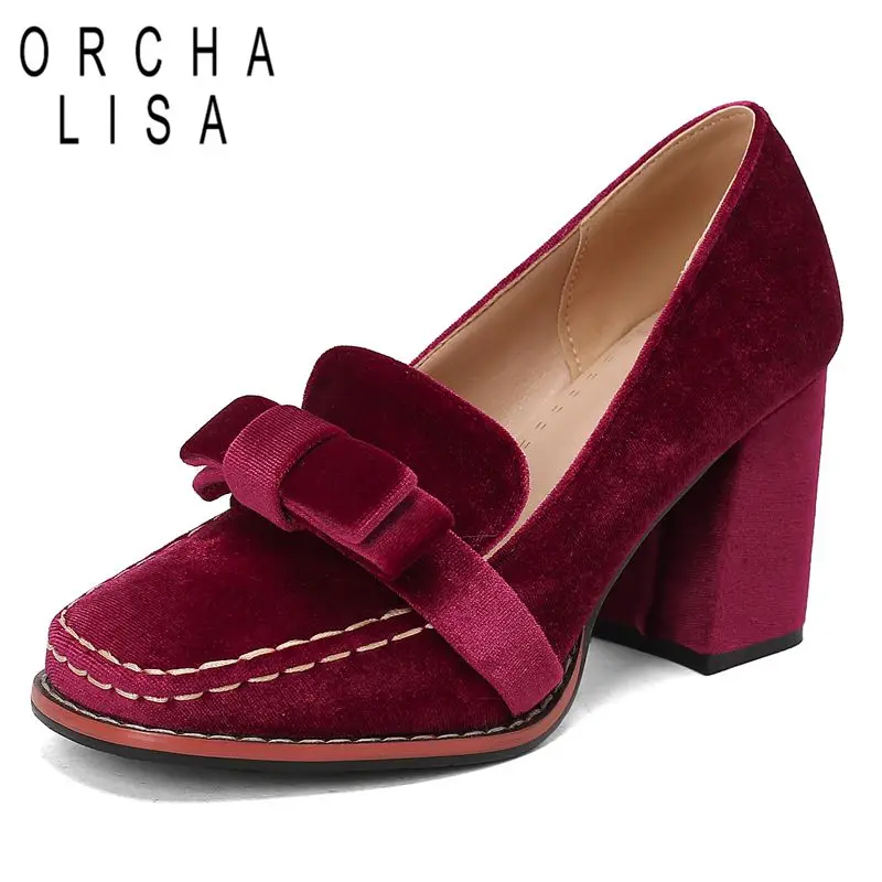 ORCHA LISA New Classic Women Pumps Square Toe Flock Suede Slip On Loafers Bowknot Plus Size 45 46 47 48 Soft Fashion Daily Shoes
ORCHA LISA New Classic Women Pumps Square Toe Flock Suede Slip On Loafers Bowknot Plus Size 45 46 47 48 Soft Fashion Daily Shoes