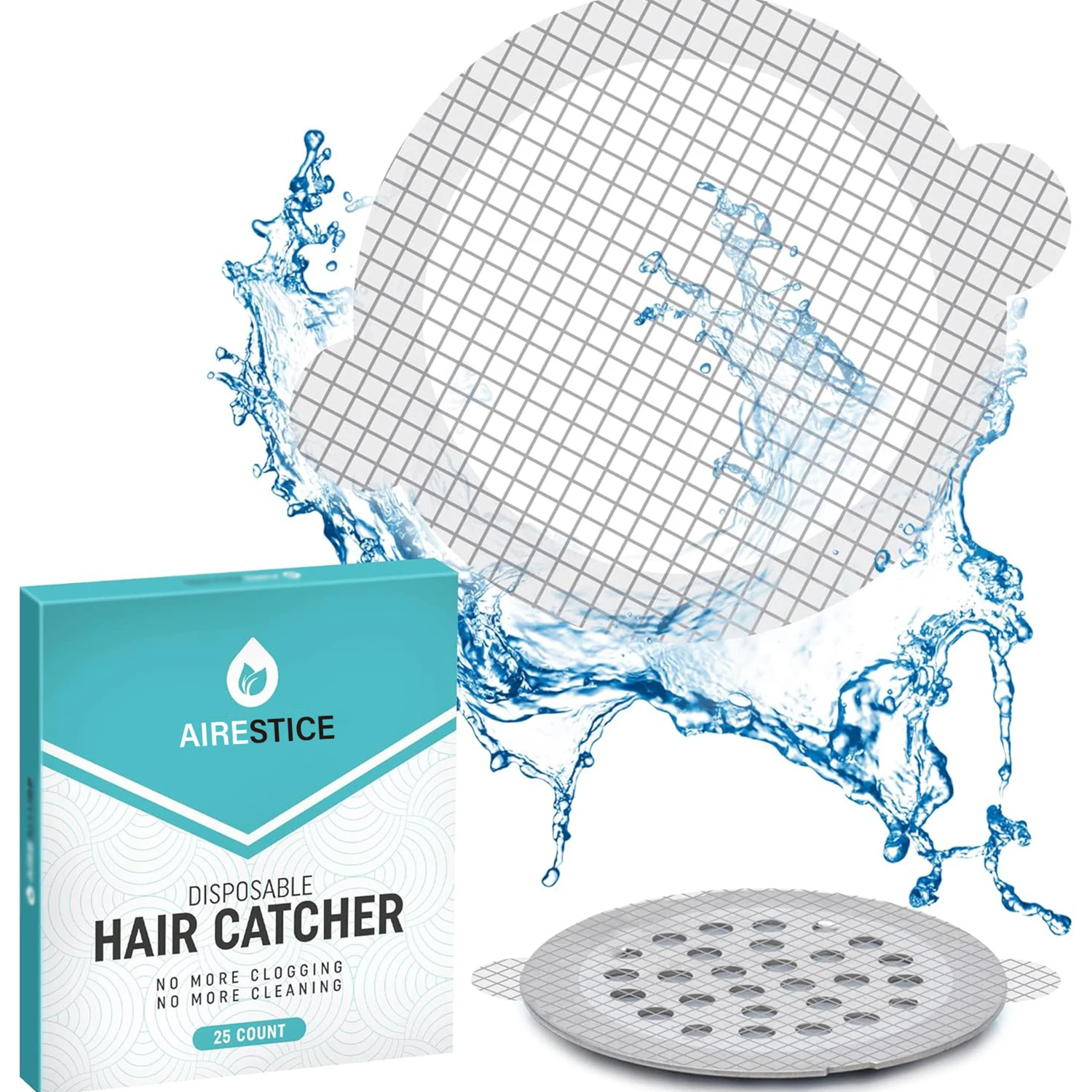 25 Pack Disposable Shower Drain Hair Catcher Mesh Peel Stick Strainers Prevent Clogs Waterproof Adhesive Covers Shower Bathtub
25 Pack Disposable Shower Drain Hair Catcher Mesh Peel Stick Strainers Prevent Clogs Waterproof Adhesive Covers Shower Bathtub