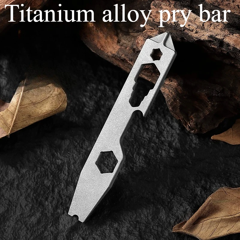 Titanium Alloy Mini Outdoor Multifunctional Small Tool Pry Bar Bottle Opener EDC Personalized Titanium Alloy Pendant
Titanium Alloy Mini Outdoor Multifunctional Small Tool Pry Bar Bottle Opener EDC Personalized Titanium Alloy Pendant