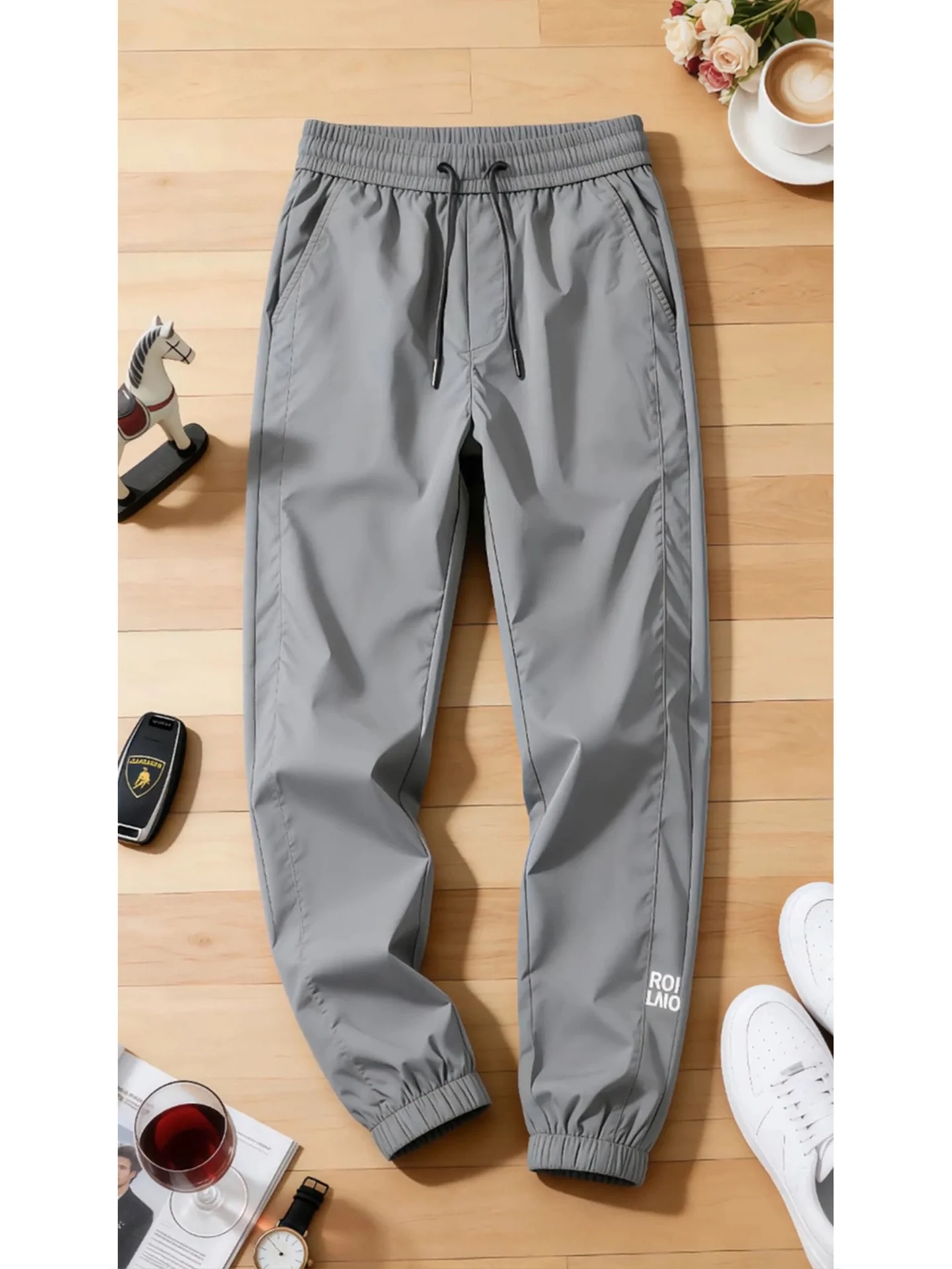 Gray Ice Silk Quick Dry Men's Summer Thin Slim Fit Trousers Casual Sporty Harlan Pants Low Waist Cuffed Straight Leg Trousers
Gray Ice Silk Quick Dry Men's Summer Thin Slim Fit Trousers Casual Sporty Harlan Pants Low Waist Cuffed Straight Leg Trousers