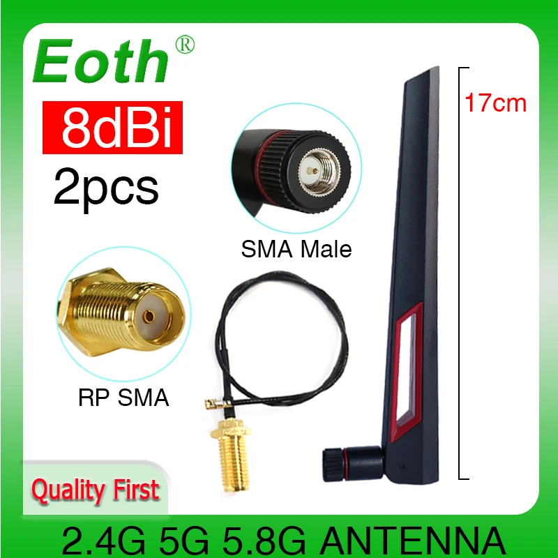 Двухдиапазонная Антенна EOTH, 2,4g, 5,8g, 8 дБи, sma, wlan, Wi-Fi, IPX, ipex, 1 SMA, Удлинительный кабель
Двухдиапазонная Антенна EOTH, 2,4g, 5,8g, 8 дБи, sma, wlan, Wi-Fi, IPX, ipex, 1 SMA, Удлинительный кабель