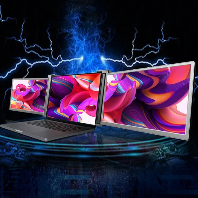 Multi Portable Screen Extender FHD IPS Display Retractable Stand Triple Screen For Laptop
Multi Portable Screen Extender FHD IPS Display Retractable Stand Triple Screen For Laptop