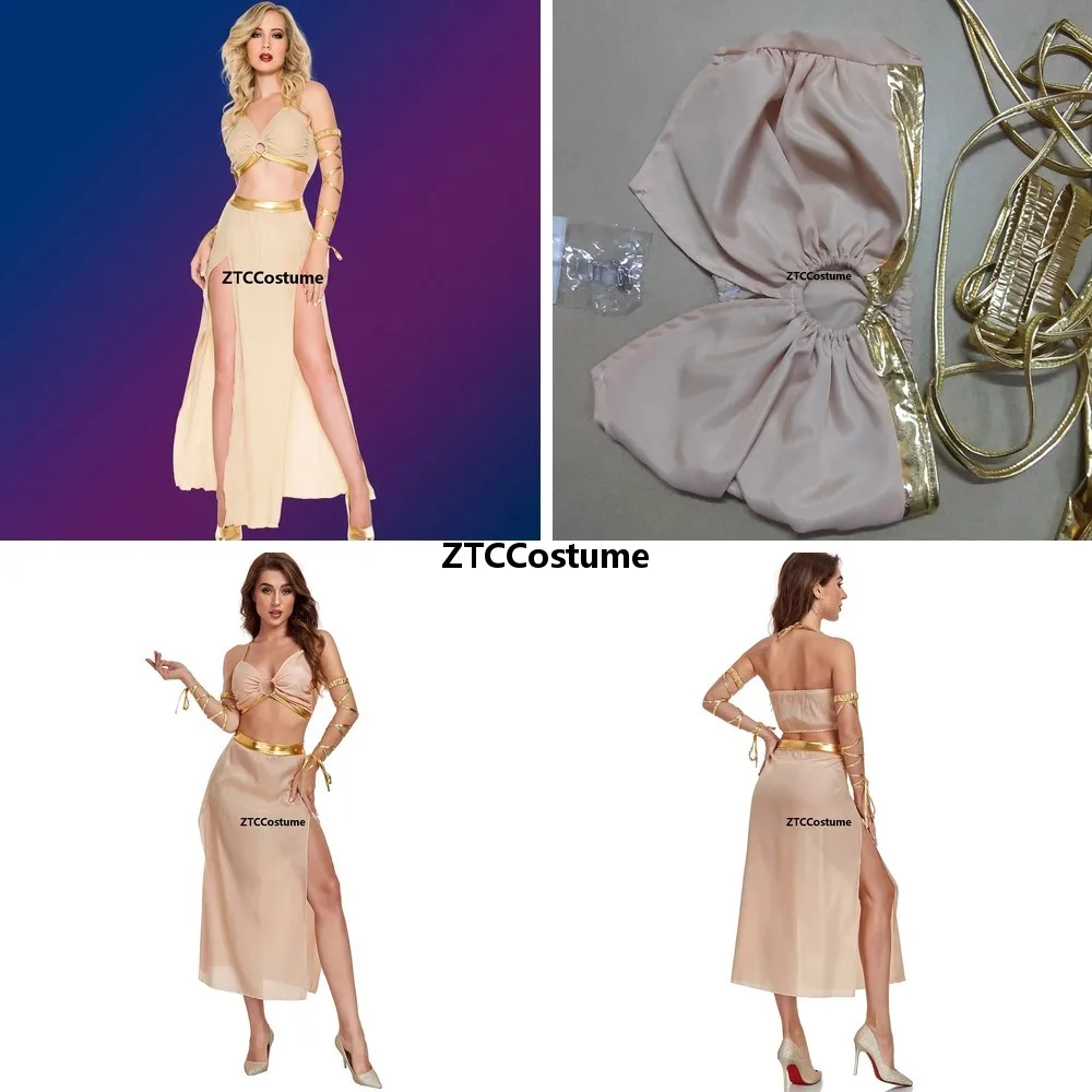 Sexy Ancient Roman Greek Goddess Costume Crop Top Split Dress Set for Women Athena Cosplay Halloween Party Outfit
Sexy Ancient Roman Greek Goddess Costume Crop Top Split Dress Set for Women Athena Cosplay Halloween Party Outfit