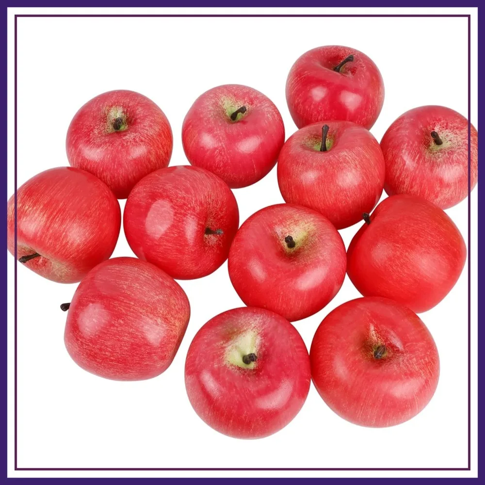 Cllayees Fake Fruit Artificial Apples, Set of 12 Decorative Fruit Lifelike Faux Apples Realistic Fruits Apple Decorations for Kitchen, Realistic Fake Fruits Party Props Home Decor
Cllayees Fake Fruit Artificial Apples, Set of 12 Decorative Fruit Lifelike Faux Apples Realistic Fruits Apple Decorations for Kitchen, Realistic Fake Fruits Party Props Home Decor