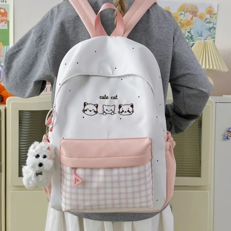 High School Student Backpack Fresh Grid Pattern Nylon Waterproof Unisex School Bag Lightweight Dual Shoulder Design Casual Daily
High School Student Backpack Fresh Grid Pattern Nylon Waterproof Unisex School Bag Lightweight Dual Shoulder Design Casual Daily
