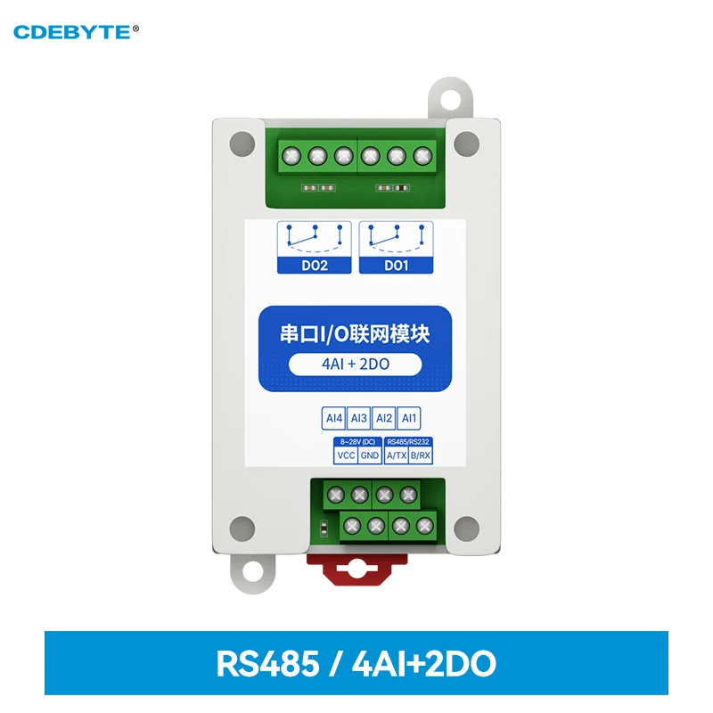 Сетевые модули ModBus I/O с последовательным портом RS485 4AI + 2DO CDEBYTE MA01-XACX0420, поддержка PLC/Touch Display IoT
Сетевые модули ModBus I/O с последовательным портом RS485 4AI + 2DO CDEBYTE MA01-XACX0420, поддержка PLC/Touch Display IoT