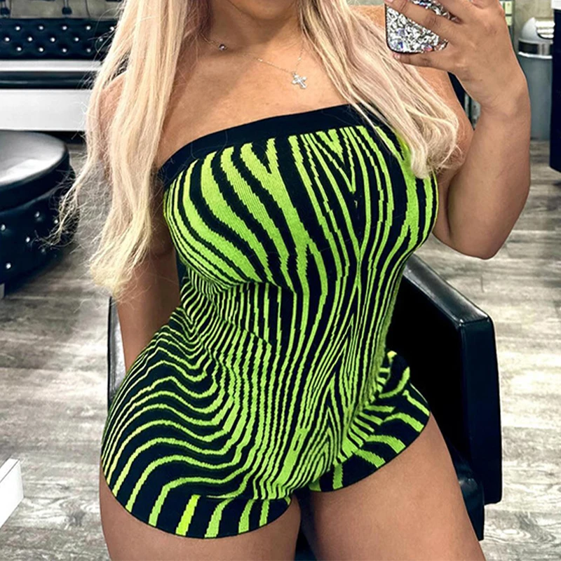 BKLD High Street Sexy Fashion Women's Stripe Printing Sleeveless Off the Shoulder Open Back Strapless Tight Fit Jumpsuits Shorts
BKLD High Street Sexy Fashion Women's Stripe Printing Sleeveless Off the Shoulder Open Back Strapless Tight Fit Jumpsuits Shorts