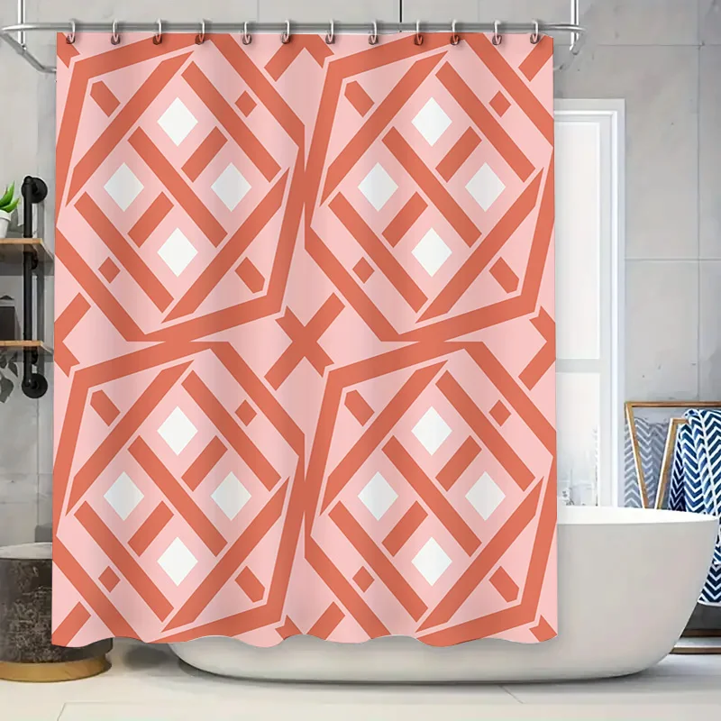Vibrant Watercolor Shower Curtain for Bathroom Decor Pink Cream Stripes Pattern Fabric Waterproof Washable Home Decoration in Bl
Vibrant Watercolor Shower Curtain for Bathroom Decor Pink Cream Stripes Pattern Fabric Waterproof Washable Home Decoration in Bl