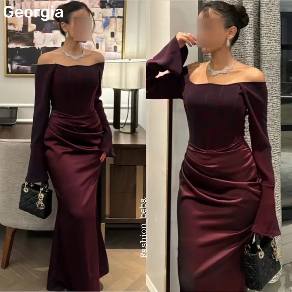 Customized Evening Dresses A-Line Off-The-Shoulder Neckline Floor-Length Ruffle Wedding Dress Zipper Up Long Sleeves Formal
Customized Evening Dresses A-Line Off-The-Shoulder Neckline Floor-Length Ruffle Wedding Dress Zipper Up Long Sleeves Formal