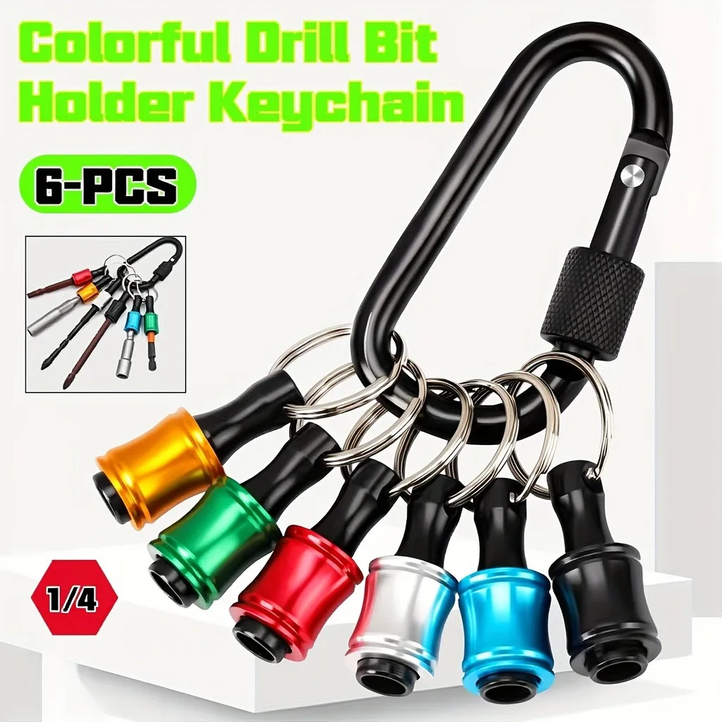 Colorful Drill Bit Holder Keychain – 1/4" Hex, w/ Extension Rod & Socket, Portable Storage
Colorful Drill Bit Holder Keychain – 1/4" Hex, w/ Extension Rod & Socket, Portable Storage