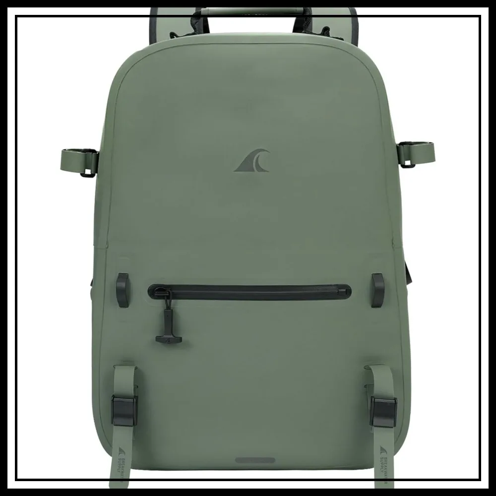 River Ute 20L Marsh Green: IP68 Waterproof Fishing Backpack, Floating Submersible Dry Bag with Padded Hip Belt & Airtight Zippers
River Ute 20L Marsh Green: IP68 Waterproof Fishing Backpack, Floating Submersible Dry Bag with Padded Hip Belt & Airtight Zippers